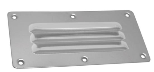 RVS Ventilatierooster - 127x66mm