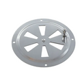 RVS Ventilatierooster rond afsluitbaar 125mm