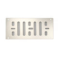 RVS Ventilatierooster - Rechthoekig met hor